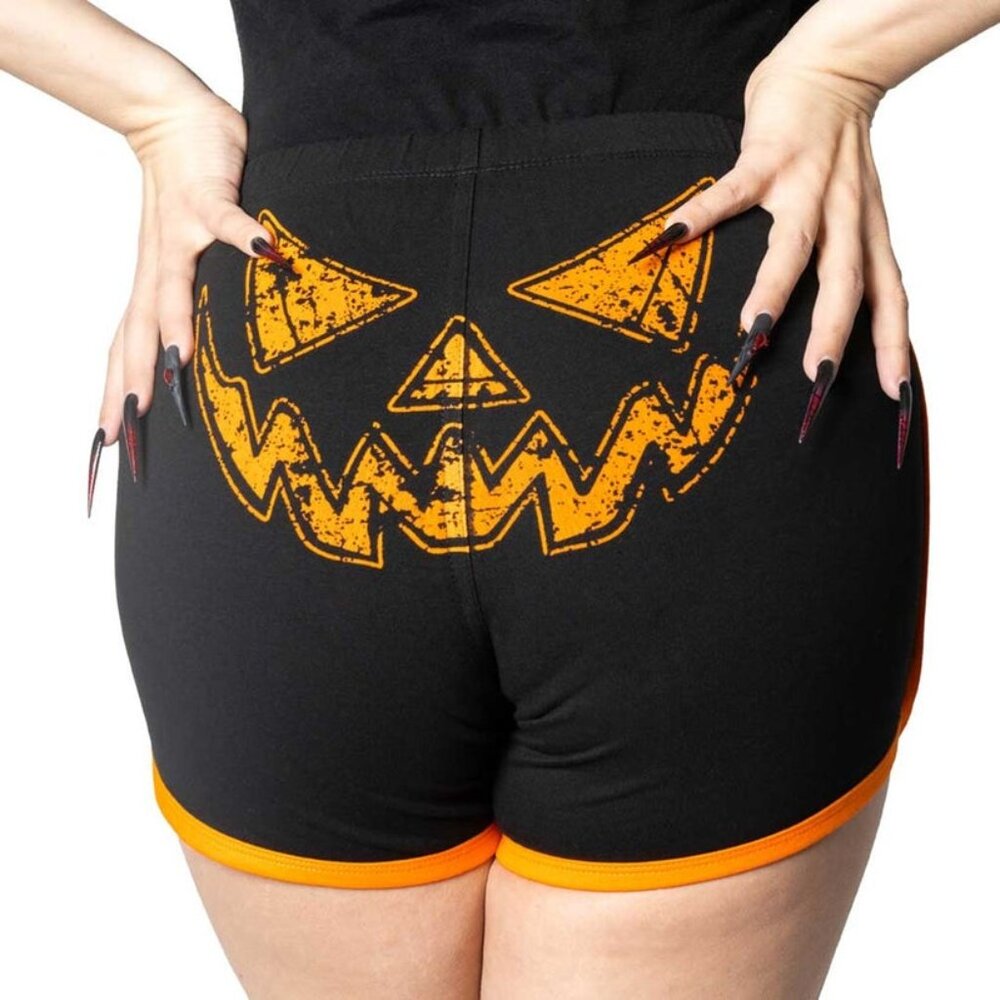 Halloween Jackolantern Running Lounge Shorts S-M-L-XL-2XL-3XL NWT